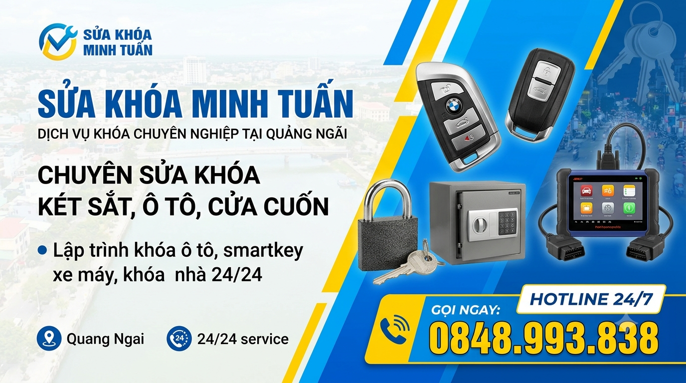 Sửa Khóa Quảng Ngãi- Sửa Khóa Minh Tuấn